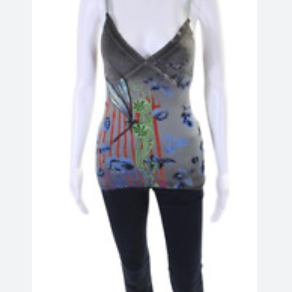 NWOT. Cashmere Spaghetti Tank Top. - Picture 3 of 9